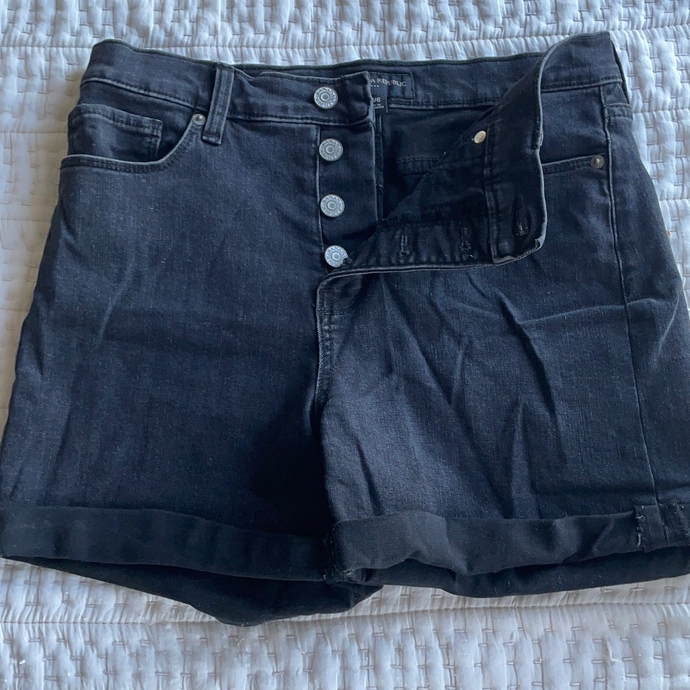 Banana Republic Black Jean Shorts Size 28/6